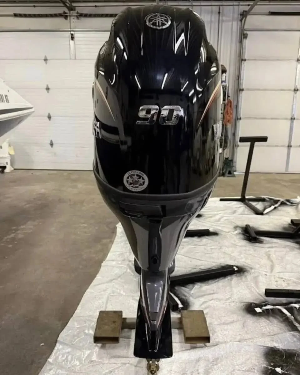 Yamaha 90HP Tiller VMAX SHO Outboard Motor - Image 4